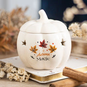 Aroma brander Herfstmagie pompoen wit