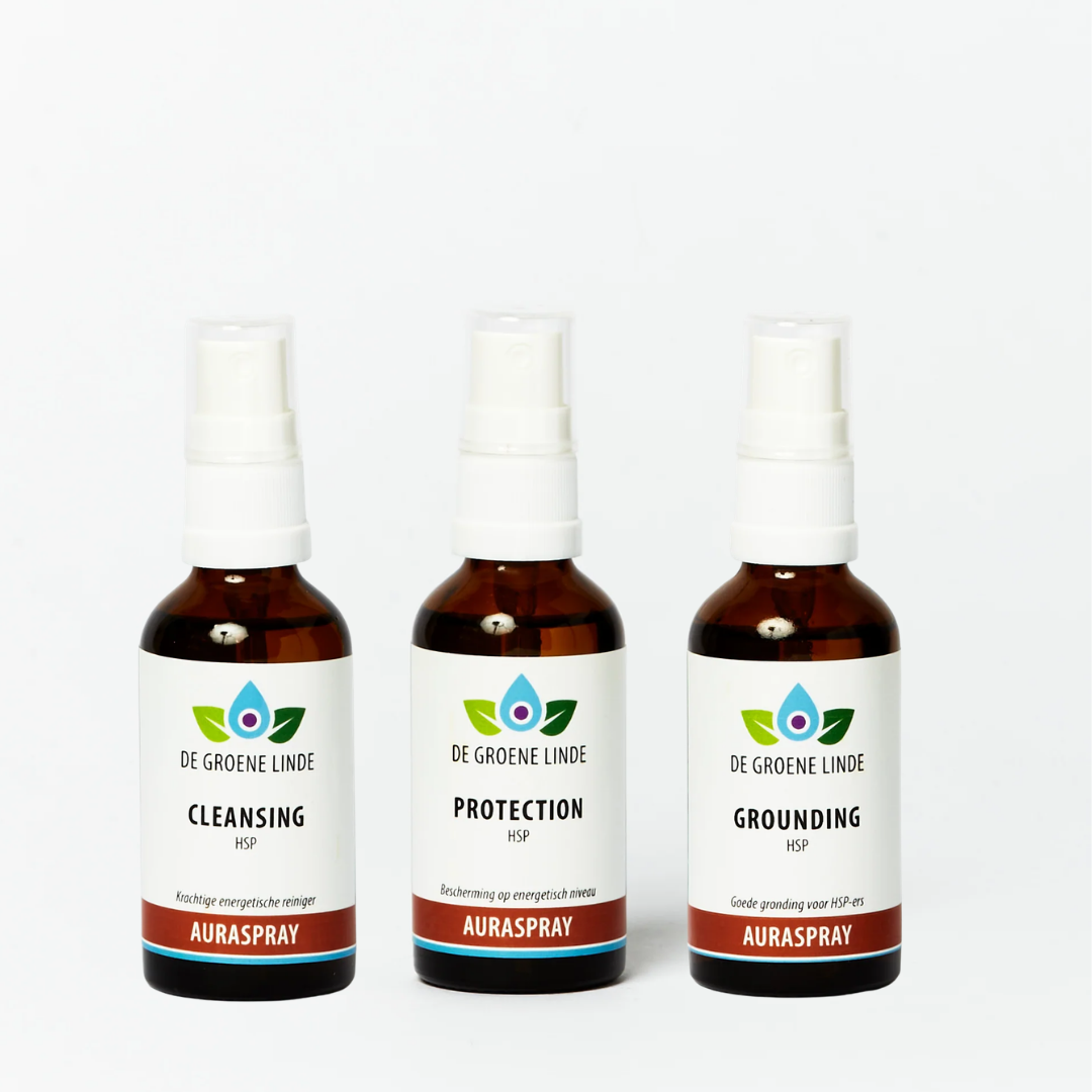 De Groene Linde - Auraspray HSP Pakket (Cleansing/Protection/Grounding) 50 ml