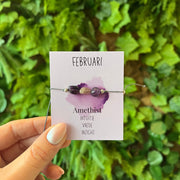 Maandarmband Februari -  Amethist