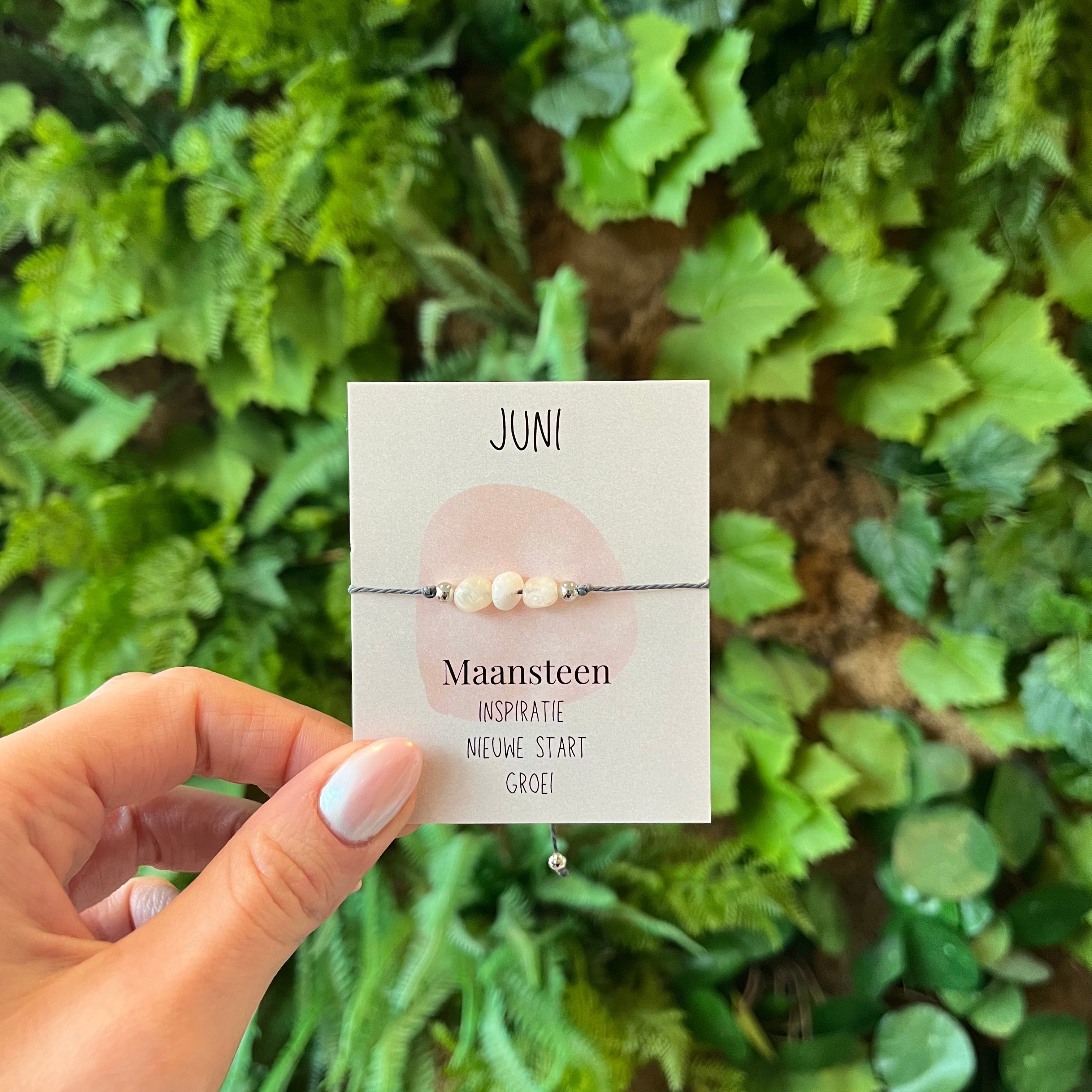 Maandarmband Juni - Maansteen