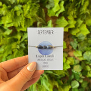 Maandarmband September - Lapiz Lazuli