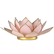 Lotus waxinelichthouder pastel roze