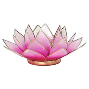 Lotus waxinelichthouder roze