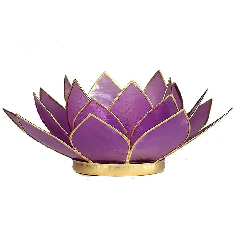 Lotus Waxinelichthouder - Paars