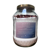 Cloudseven – Magnesium badkristallen 2250 gram in glazen pot met rozenblaadjes