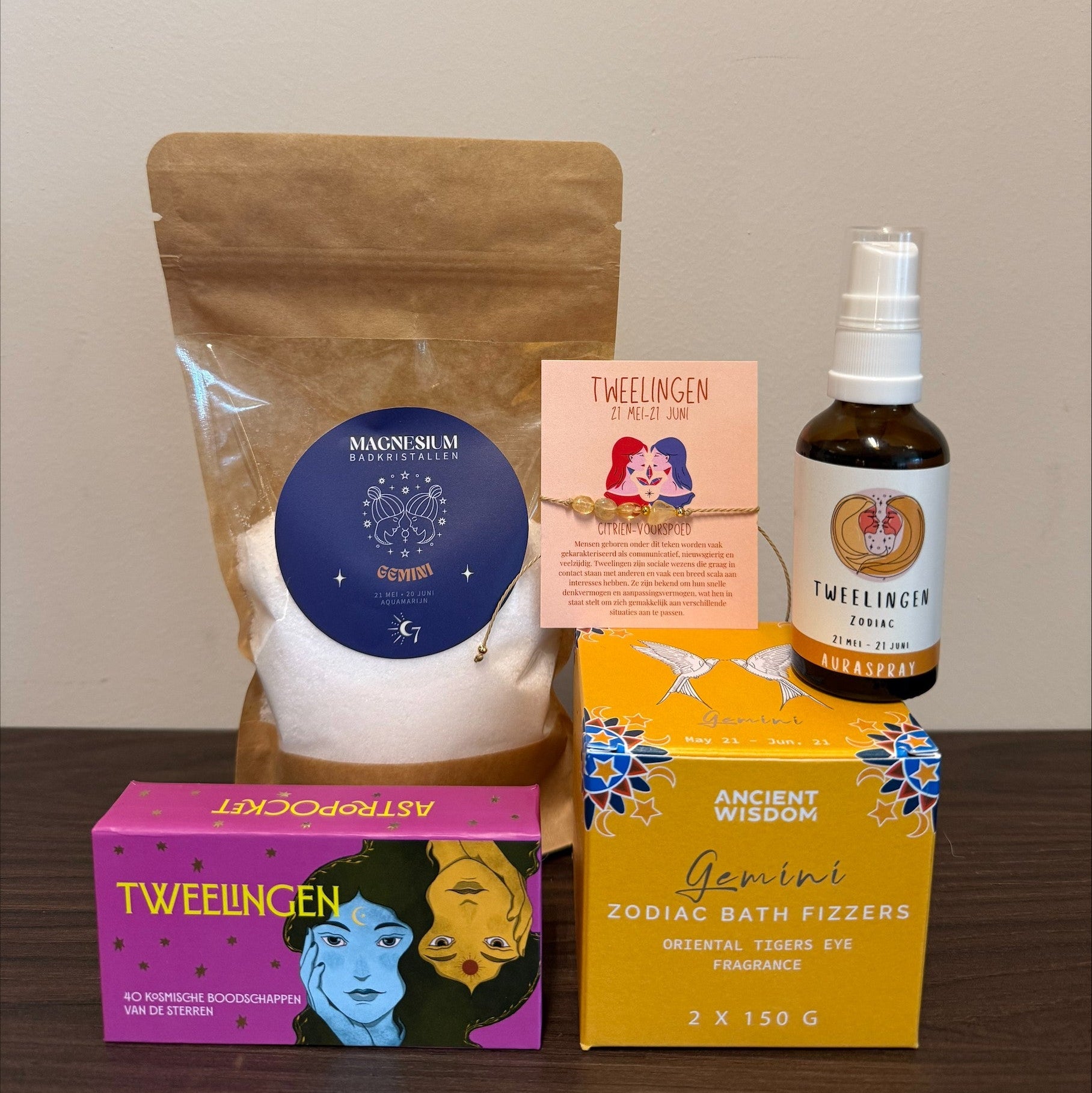 Cloudseven - Giftset Sterrenbeeld Tweelingen Groot