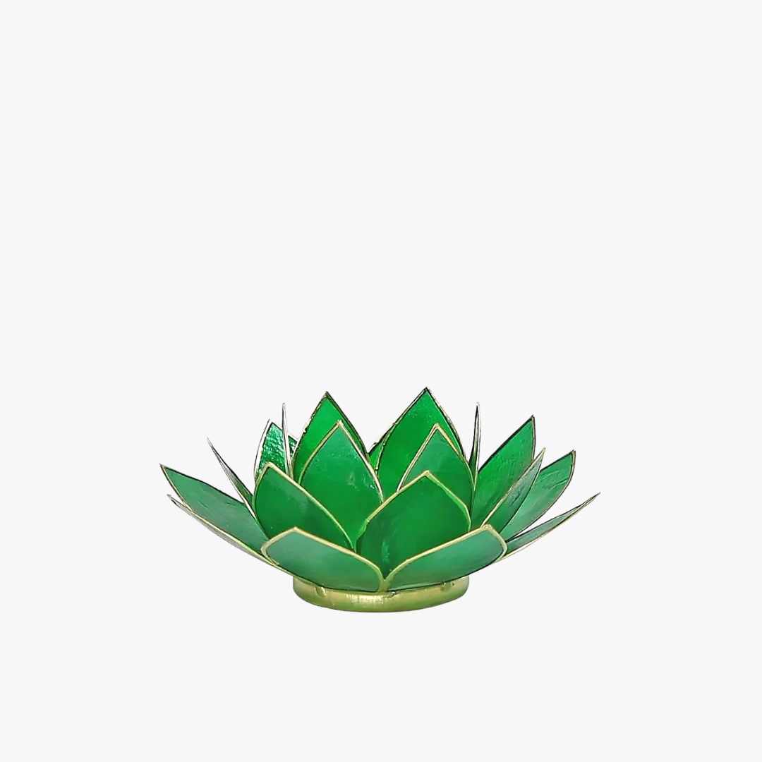 Lotus Waxinelichthouder - Groen