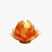 Lotus Waxinelichthouder Groot -  Oranje