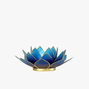 Lotus Waxinelichthouder - Violet Blauw Tweekleurig